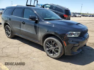 2022 Dodge Durango GT Plus with VIN 1C4RDJDG5NC212441, listed as a Copart auction lot 55974685 with 26,665 mi miles and Clean title. Bid and sale history available at DreamBid. Image 4.