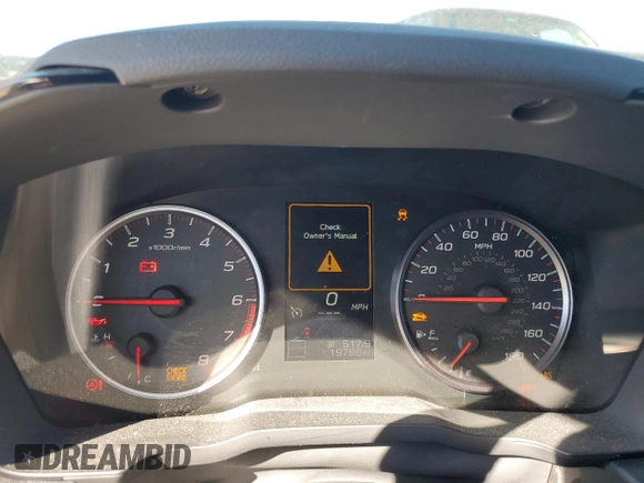 2023 Subaru WRX with VIN JF1VBAA66P9809569, listed as a Copart auction lot 76860074 with 19,786 mi miles and Salvage title. Bid and sale history available at DreamBid. Image 9.