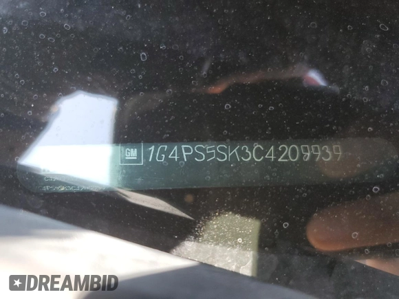 2012 Buick Verano Group with VIN 1G4PS5SK3C4209939, listed as a Copart auction lot 64592615 with 130,011 mi miles and Clean title. Bid and sale history available at DreamBid. Image 12.