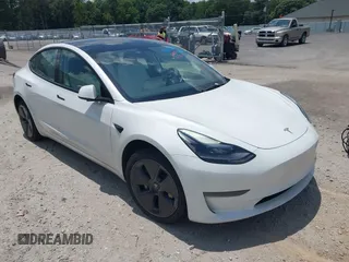 2023 Tesla Model 3 with VIN 5YJ3E1EA0PF483099, listed as a IAAI auction lot 42545197 with 72,592 mi miles and . Bid and sale history available at DreamBid. Image 1.