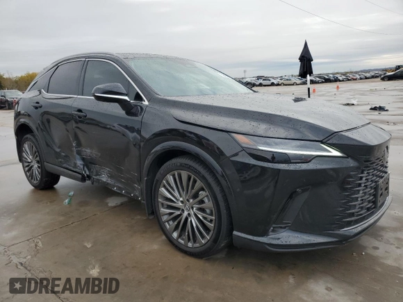2024 Lexus RX with VIN 2T2BAMBA4RC030832, listed as a Copart auction lot 84024924 with 12,605 mi miles and Salvage Title. Bid and sale history available at carsss.com. Image 4.