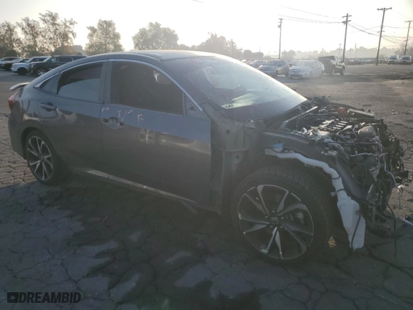 2019 Honda Civic Si Sedan with VIN 2HGFC1E50KH705618, listed as a Copart auction lot 83676654 with 58,775 mi miles and Salvage Title. Bid and sale history available at carsss.com. Image 4.