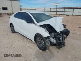 2024 Kia Forte GT-Line with VIN 3KPF54AD7RE840091, listed as a IAAI auction lot 41129046 with 1 mi miles. Bid and sale history available at carsss.com. Image 1.