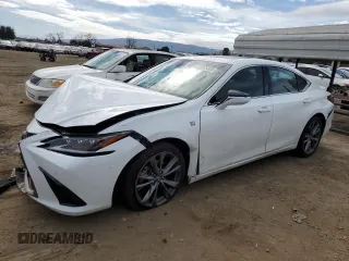 2019 Lexus ES with VIN 58ABZ1B17KU007408, listed as a Copart auction lot 46005325 with 50,084 mi miles and Salvage Title. Bid and sale history available at carsss.com. Image 1.