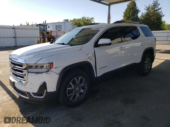 2020 GMC Acadia SLT with VIN 1GKKNULS4LZ165889, listed as a Copart auction lot 63130585 with 39,254 mi miles and Salvage title. Bid and sale history available at DreamBid. Image 1.
