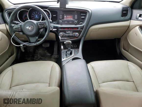 2015 Kia Optima EX with VIN 5XXGN4A78FG496319, listed as a Copart auction lot 44060095 with 101,584 mi miles and Salvage Title. Bid and sale history available at DreamBid. Image 8.