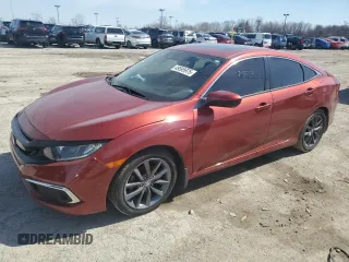 2021 Honda Civic Sedan EX-L with VIN 2HGFC1F77MH701293, listed as a Copart auction lot 49595975 with 78,054 mi miles and Salvage Title. Bid and sale history available at carsss.com. Image 1.