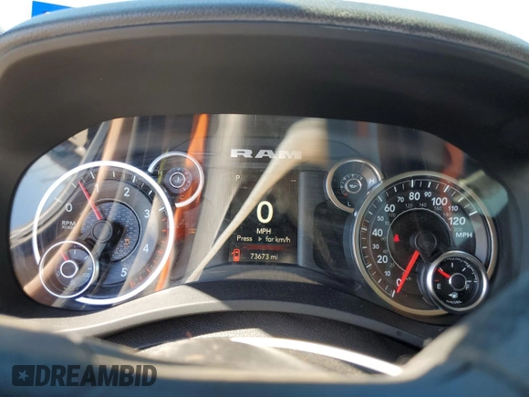 2019 Ram 2500 Tradesman with VIN 3C6UR5CL5KG705523, listed as a Copart auction lot 46931235 with 73,673 mi miles and Salvage Title. Bid and sale history available at carsss.com. Image 9.