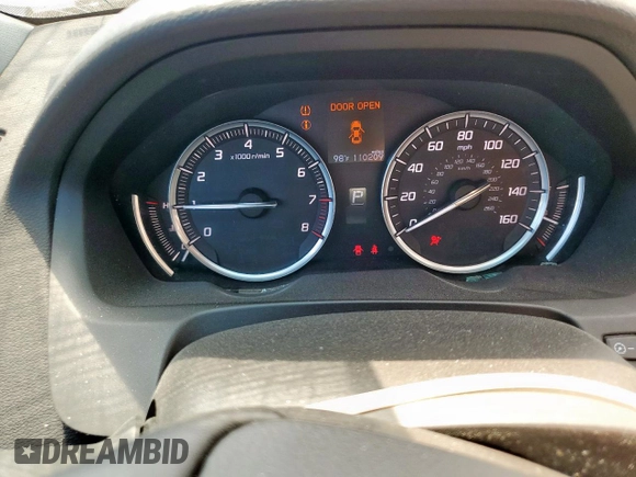 2017 Acura TLX V6 with VIN 19UUB2F30HA002931, listed as a Copart auction lot 56659055 with 110,209 mi miles and Salvage title. Bid and sale history available at DreamBid. Image 9.
