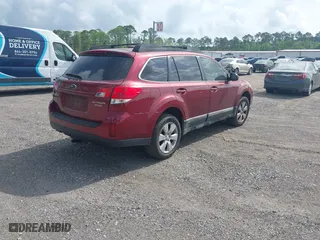 2011 Subaru Outback 2.5i Prem AWP with VIN 4S4BRBCC9B3431546, listed as a IAAI auction lot 42106753 with 180,752 mi miles. Bid and sale history available at carsss.com. Image 4.