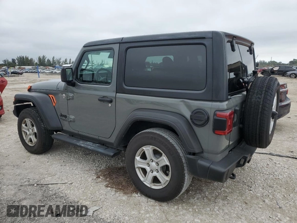 2021 Jeep Wrangler Sport with VIN 1C4GJXAG9MW770541, listed as a Copart auction lot 86194214 with 21,625 mi miles and Salvage Title. Bid and sale history available at DreamBid. Image 2.