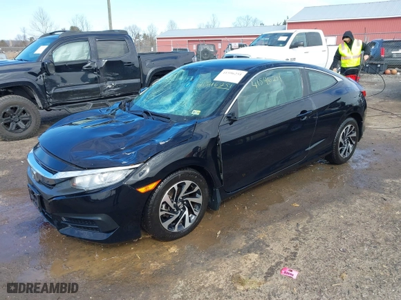 2018 Honda Civic Coupe LX with VIN 2HGFC4B55JH302965, listed as a IAAI auction lot 41596251 with 31,210 mi miles. Bid and sale history available at carsss.com. Image 18.