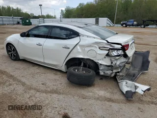 2016 Nissan Maxima SL with VIN 1N4AA6AP4GC377445, listed as a Copart auction lot 51662135 with 54,450 mi miles and Salvage Title. Bid and sale history available at DreamBid. Image 2.