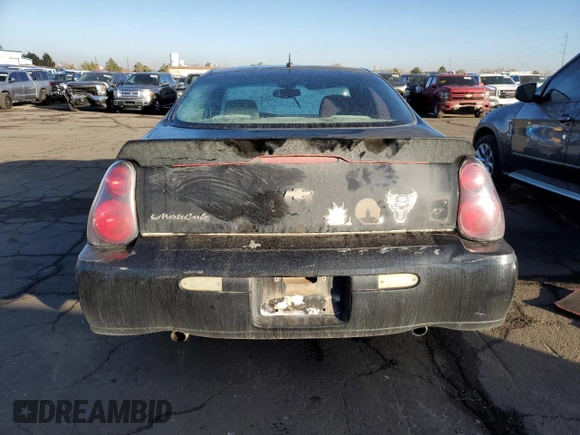 2005 Chevrolet Monte Carlo LT with VIN 2G1WX12K359171809, listed as a Copart auction lot 82311124 with 210,927 mi miles and Salvage Title. Bid and sale history available at carsss.com. Image 6.