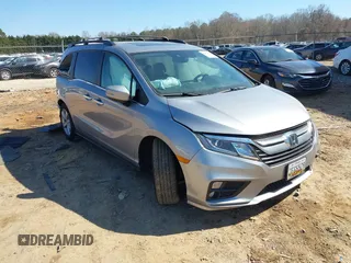 2019 Honda Odyssey EX-L z VIN 5FNRL6H70KB121473, wystawiony jako IAAI lot #41650693 z przebiegiem 77 605 mil mil oraz . Historia ofert i sprzedaży dostępna na DreamBid. Obrazek 1.