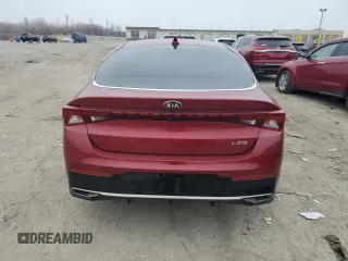 2021 Kia K5 LXS with VIN 5XXG14J27MG023296, listed as a Copart auction lot 44951185 with 74,889 mi miles and Salvage Title. Bid and sale history available at carsss.com. Image 6.
