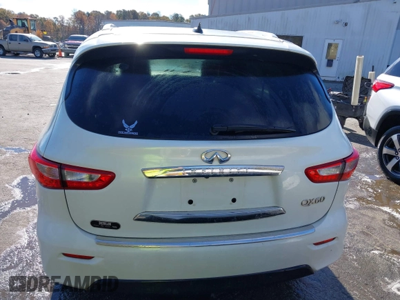 2015 Infiniti QX60 with VIN 5N1AL0MN8FC556612, listed as a IAAI auction lot 40869573 with 147,650 mi miles and . Bid and sale history available at carsss.com. Image 16.