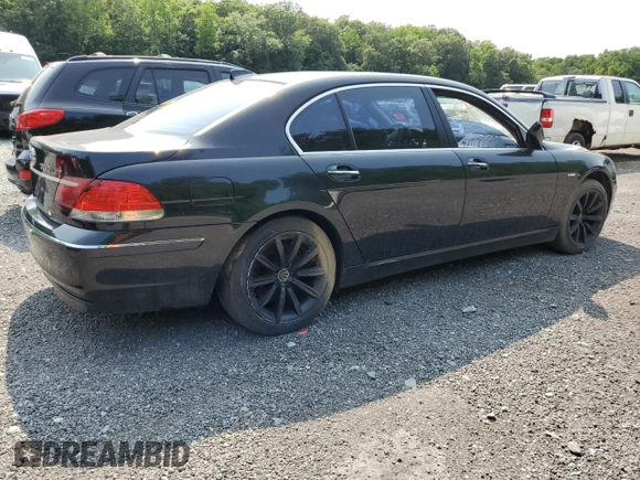 2008 BMW 7 Series 750Li z VIN WBAHN83558DT77600, wystawiony jako Copart lot #58924835 z przebiegiem Nie podano mil oraz Szkoda całkowita • Salvage title. Historia ofert i sprzedaży dostępna na DreamBid. Obrazek 3.