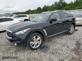 2014 Infiniti QX70 with VIN JN8CS1MW0EM413360, listed as a Copart auction lot 56853934 with 242,661 mi miles and Clean Title. Bid and sale history available at carsss.com. Image 1.