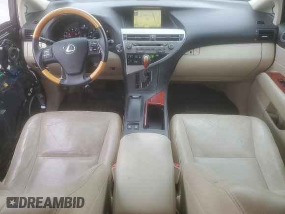 2010 Lexus RX 350 with VIN 2T2BK1BA6AC062908, listed as a Copart auction lot 52739005 with 124,793 mi miles and Salvage Title. Bid and sale history available at DreamBid. Image 8.