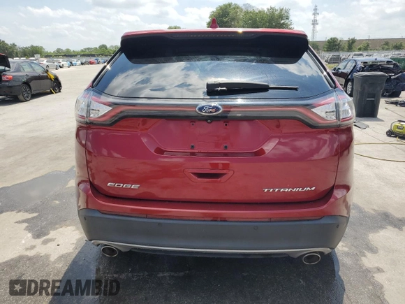2015 Ford Edge Titanium z VIN 2FMTK3K87FBB30209, wystawiony jako Copart lot #57725425 z przebiegiem 85 562 mil mil oraz Szkoda całkowita • Salvage title. Historia ofert i sprzedaży dostępna na DreamBid. Obrazek 6.