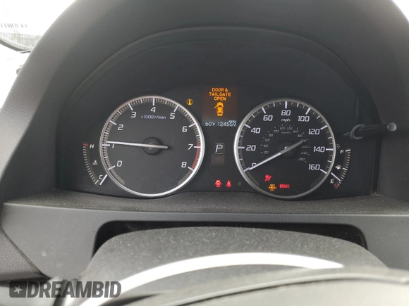 2015 Acura RDX Tech Pkg with VIN 5J8TB3H59FL005733, listed as a Copart auction lot 50652225 with 124,559 mi miles and Salvage Title. Bid and sale history available at carsss.com. Image 9.