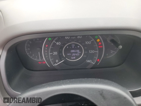 2014 Honda CR-V EX-L with VIN 5J6RM4H75EL019678, listed as a Copart auction lot 47896745 with 86,336 mi miles and Salvage Title. Bid and sale history available at carsss.com. Image 9.