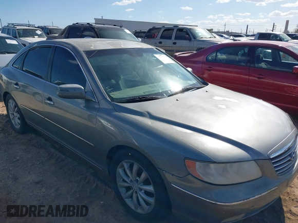 2008 Hyundai Azera Limited with VIN KMHFC46F98A332122, listed as a IAAI auction lot 42039825 with 376,625 mi miles and . Bid and sale history available at DreamBid. Image 1.