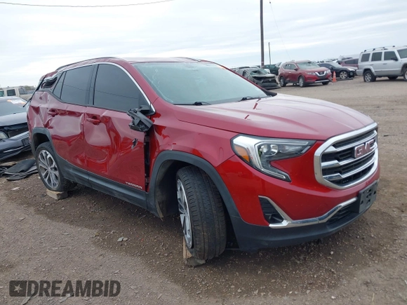 2019 GMC Terrain SLT with VIN 3GKALPEV0KL177778, listed as a IAAI auction lot 41208539 with 111,658 mi miles. Bid and sale history available at carsss.com. Image 1.