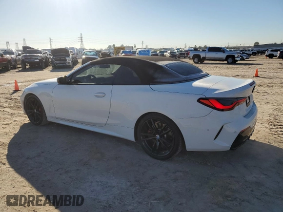 2023 BMW 4 Series M440i with VIN WBA53AT01PCL61211, listed as a Copart auction lot 83972064 with 12,489 mi miles and Salvage Title. Bid and sale history available at DreamBid. Image 2.