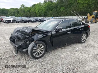 2015 Infiniti Q50 with VIN JN1BV7AP0FM336928, listed as a Copart auction lot 54403475 with 132,934 mi miles and Salvage title. Bid and sale history available at DreamBid. Image 1.