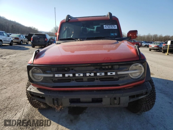 2023 Ford Bronco with VIN 1FMDE5CP1PLB98701, listed as a Copart auction lot 47537875 with 4,297 mi miles and Salvage title. Bid and sale history available at DreamBid. Image 5.
