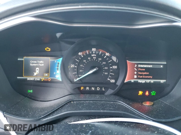2020 Ford Fusion Hybrid SEL with VIN 3FA6P0MU2LR253687, listed as a Copart auction lot 74811984 with 30,067 mi miles and Salvage Title. Bid and sale history available at carsss.com. Image 9.