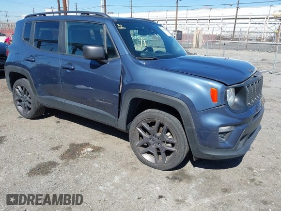 2021 Jeep Renegade Latitude with VIN ZACNJDBB1MPM98182, listed as a IAAI auction lot 41676689 with 53,731 mi miles and . Bid and sale history available at DreamBid. Image 1.