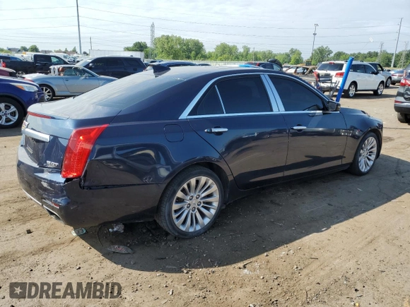 2015 Cadillac CTS Luxury AWD with VIN 1G6AX5SX7F0125516, listed as a Copart auction lot 61072735 with 111,448 mi miles and Clean title. Bid and sale history available at DreamBid. Image 3.
