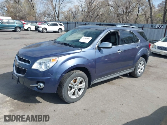 2013 Chevrolet Equinox LTZ with VIN 2GNALFEK1D6146484, listed as a IAAI auction lot 41981883 with 201,394 mi miles. Bid and sale history available at carsss.com. Image 2.