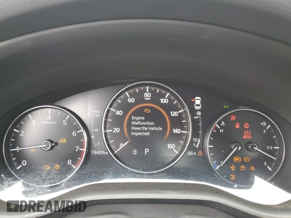 2020 Mazda 3 Premium with VIN 3MZBPBEM6LM126101, listed as a Copart auction lot 72664404 with 19,409 mi miles and Salvage Title. Bid and sale history available at DreamBid. Image 9.