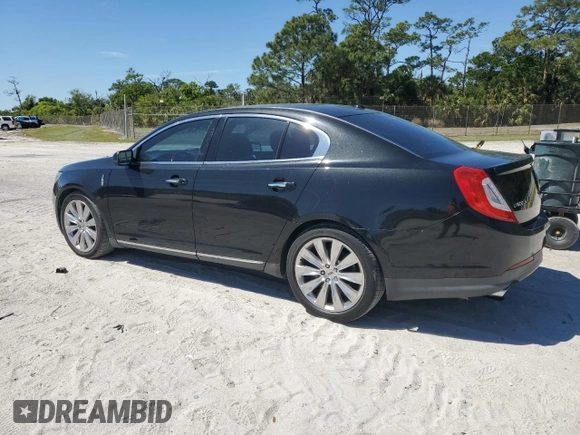 2013 Lincoln MKS EcoBoost with VIN 1LNHL9FT8DG603948, listed as a Copart auction lot 49908455 with 133,493 mi miles and Salvage title. Bid and sale history available at DreamBid. Image 2.