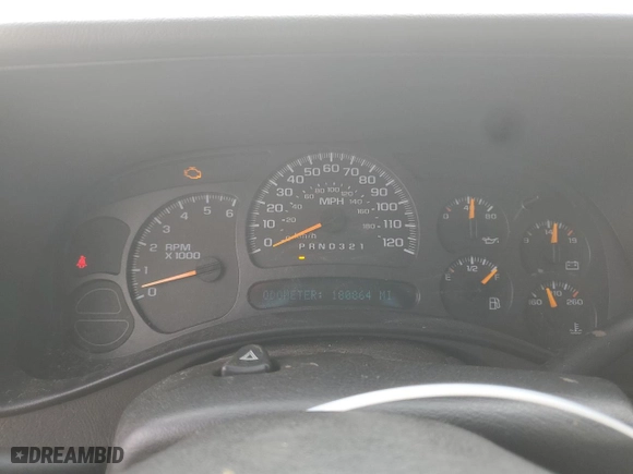 2006 Chevrolet Silverado 1500 LT2 with VIN 2GCEK13T661182893, listed as a Copart auction lot 48146115 with 180,864 mi miles and Salvage Title. Bid and sale history available at carsss.com. Image 9.