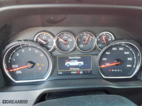 2019 Chevrolet Silverado 1500 LT with VIN 1GCRYDEK7KZ378980, listed as a Copart auction lot 76807154 with 42,803 mi miles and Salvage Title. Bid and sale history available at carsss.com. Image 9.