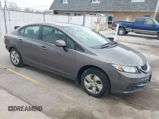 2013 Honda Civic LX with VIN 19XFB2F50DE066189, listed as a IAAI auction lot 41967791 with 75,900 mi miles and . Bid and sale history available at DreamBid. Image 1.