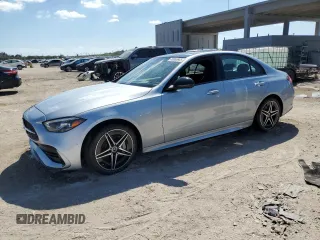 2023 Mercedes-Benz C C 300 with VIN W1KAF4GB2PR145957, listed as a Copart auction lot 48806665 with 9,715 mi miles and Salvage Title. Bid and sale history available at carsss.com. Image 1.