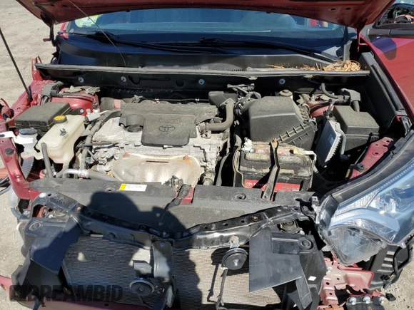 2018 Toyota RAV4 XLE with VIN 2T3RFREVXJW715931, listed as a Copart auction lot 48130715 with 106,324 mi miles and Salvage Title. Bid and sale history available at DreamBid. Image 12.