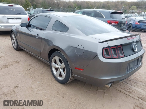 2013 Ford Mustang GT with VIN 1ZVBP8CF1D5261761, listed as a IAAI auction lot 42173607 with 76,658 mi miles and . Bid and sale history available at DreamBid. Image 3.