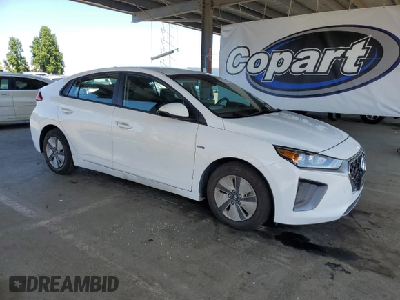 2020 Hyundai Ioniq Blue with VIN KMHC65LC6LU214918, listed as a Copart auction lot 57986465 with 297,217 mi miles and Salvage title. Bid and sale history available at DreamBid. Image 4.