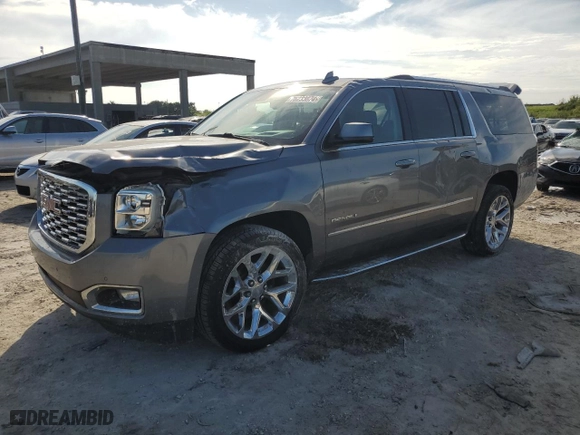 2020 GMC Yukon XL Denali with VIN 1GKS1HKJ8LR293922, listed as a Copart auction lot 76233074 with 67,273 mi miles and Salvage Title. Bid and sale history available at carsss.com. Image 1.