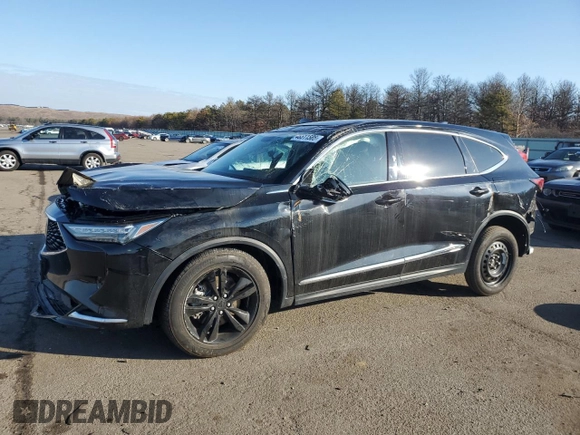 2022 Acura MDX with VIN 5J8YE1H39NL006153, listed as a Copart auction lot 46511585 with 0 mi miles and Salvage Title. Bid and sale history available at carsss.com. Image 1.