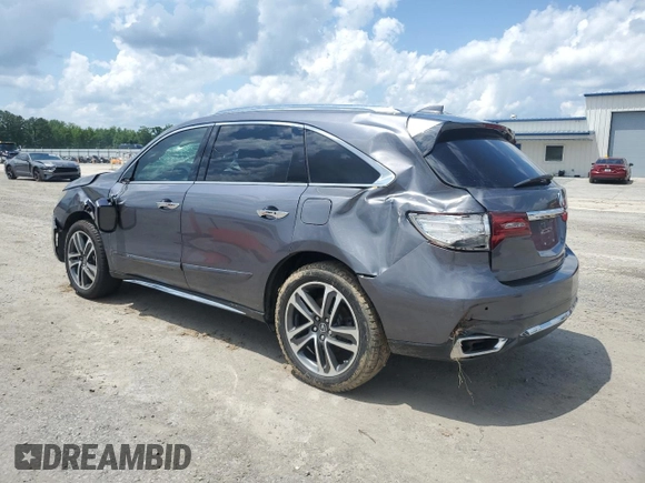 2017 Acura MDX Advance with VIN 5FRYD3H8XHB001445, listed as a Copart auction lot 60492425 with 139,450 mi miles and Salvage title. Bid and sale history available at DreamBid. Image 2.