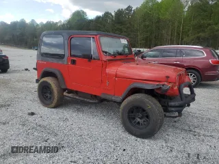 1995 Jeep Wrangler S with VIN 1J4FY19P4SP318216, listed as a Copart auction lot 52751605 with 241,154 mi miles and Salvage title. Bid and sale history available at DreamBid. Image 4.