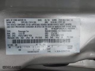 2018 Ford C-Max Hybrid SE with VIN 1FADP5AU6JL102999, listed as a IAAI auction lot 41631419 with 110,155 mi miles. Bid and sale history available at carsss.com. Image 9.